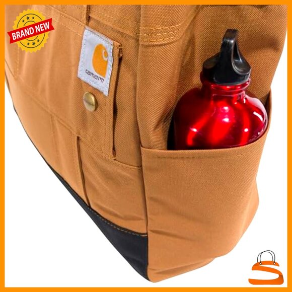 Durable Water-Resistant Tote Bag with Zipper Closure and Shoulder Straps - Picture 5 of 7